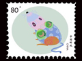 中国元素12生肖原创邮票