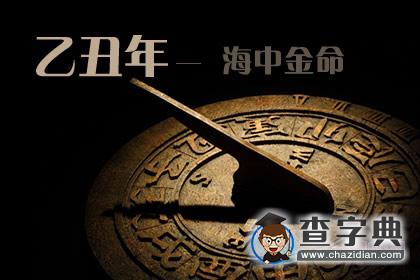 乙丑年是哪一年，乙丑年生海中金命1
