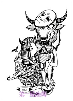 12星座独特风格黑白画2