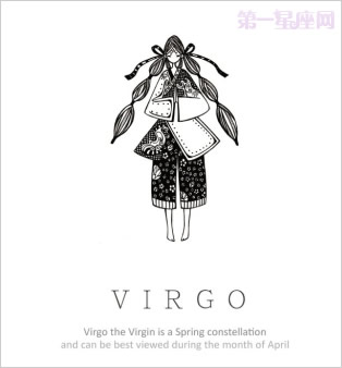 酷劲十足的十二星座黑白插画6