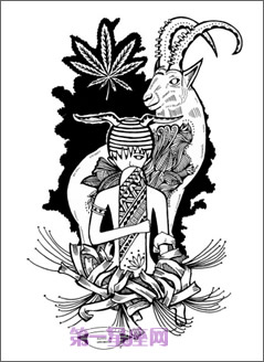 12星座独特风格黑白画