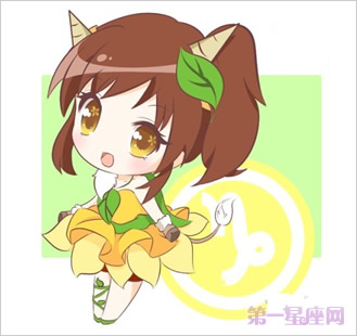 十二星座女生的卖萌造型10