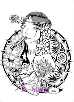 12星座独特风格黑白画9