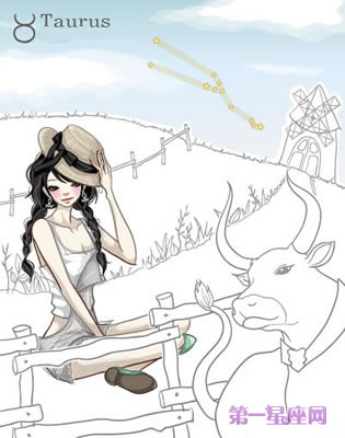 十二星座女孩唯美插画图2